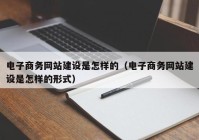 电子商务网站建设是怎样的（电子商务网站建设是怎样的形式）