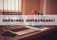 软件开发公司简介（软件开发公司企业简介）